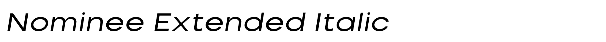 Nominee Extended Italic image